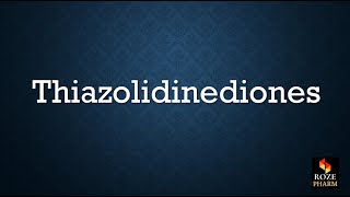 Thiazolidinediones pronunciation diabetes drug T2DM medicine How to say TZD [upl. by Telimay377]