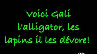 Gali lalligator merci de mavoir prêter la musique [upl. by Alyhc]