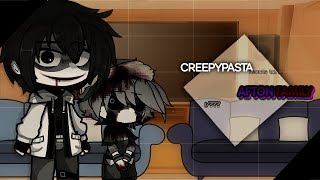 CREEPYPASTA reacts to AFTON FAMILY  1  FNaF fnaf [upl. by Fini]