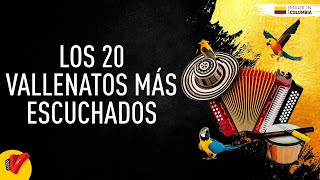 Los 20 Vallenatos Más Escuchados Video Letras  Sentir Vallenato [upl. by Yralih725]