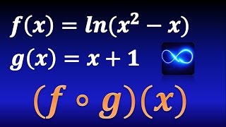 Composición de funciones Método fácil Con logaritmo natural ln EJERCICIO RESUELTO [upl. by Rimaa]