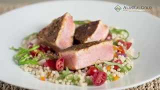 Seared Moroccan Spiced Albacore Tuna Recipe [upl. by Nilrah]