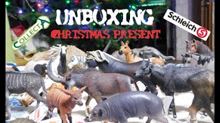 MEGA Unboxing Collecta amp Schleich pangolin capybara moose leopard horses  HAPPY NEW YEAR 2024 [upl. by Inohtna982]