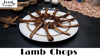 Lamb Chops  Garlic and Herb Lamb Chops  Pan Seared Lamb Chops  Food Recipes [upl. by Aeirdna]