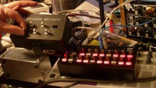 synare sensor with Trigger In Mod amp KORG sq1 sequencer [upl. by Nnybor]