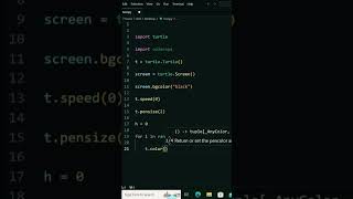 Python design turtle  python pythonturtle coding programming design shortsyoutube education [upl. by Latham]