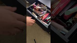 ASMR organizing my vanity shorts makeuporganisation organizingasmr [upl. by Enelyahs]