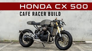 Honda CX500 Cafe Racer Build  Custom Motorcycle by Purpose Built Moto [upl. by Enived]