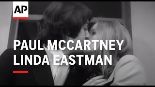 Paul McCartney marries Linda Eastman the last Beatle to get married [upl. by Sennahoj]