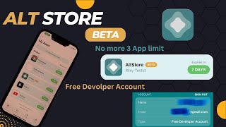 Remove 3 App Limit AltStore Beta  Non Developer Account Free [upl. by Nyllek]