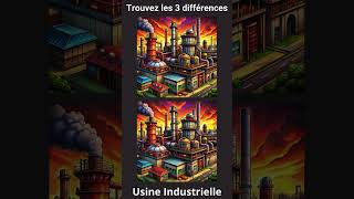 Usine Industrielle short quiz drole ias games gaming puzzle find spot differences jeux [upl. by Hseham]