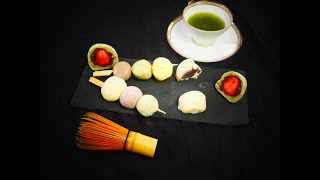 Matcha Mochis leckere Reiskuchen aus JapanМочи японски десерт [upl. by Burty]