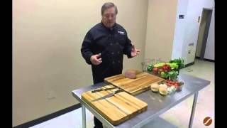 Wusthof House Executive Chef Mike at JL Hufford  Carving Knives [upl. by Sivad]