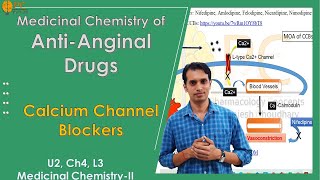 Antianginal Drugs Medicinal Chemistry Part 3  Calcium Channel Blockers Medicinal Chemistry [upl. by Tsnre266]