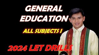 GENERAL EDUCATION I ALL SUBJECTS LET REVIEW DRILLS [upl. by Nathanoj598]