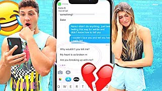 BREAKING UP WITH MY GIRLFRIEND THROUGH TEXT PRANK SHOCKING [upl. by Melosa]