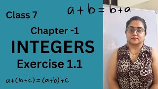 Chapter 1 Integers  Exercise 11 Class 7  New Book [upl. by Ashlen]