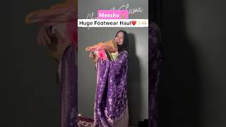 shoes footwearhaul footwear heels unboxing affordablefootwear meesho affordablefootwearhaul [upl. by Harneen823]