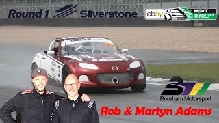 Martyn and Rob Adams MX5 MSVT Trackday Trophy Silverstone National April 2023 [upl. by Caro]