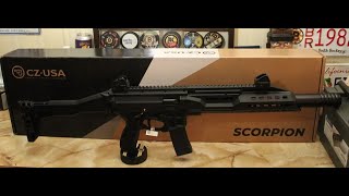 CZ Scorpion 3 Plus Carbine 3 different round test [upl. by Casi]