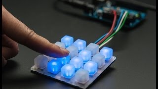 Adafruit Trellis  Open source backlight keypad driver system [upl. by Ydnahs]