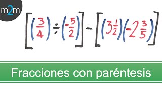 Fracciones con corchetes y paréntesis │ ejercicio 1 [upl. by Dlabihcra]