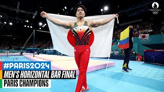 Mens Horizontal Bar Final 🤸  Paris Champions [upl. by Adnesor170]