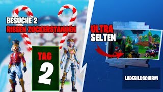 💥Fortnite besuche Riesen Zuckerstangen 🍭 Lösung  Fortnite 14 Tage Tag 2 Technicktendo [upl. by Ilam]