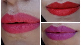 Mac Retro Matte Lipstick Swatches  Mac lipsticks in India [upl. by Fradin438]