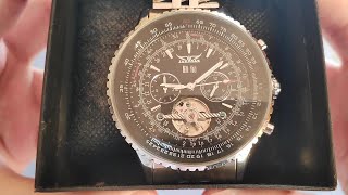 JARAGAR A034 Automatic Mechanical Tourbillon Watch  Unboxing [upl. by Yentrac151]