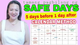 CALENDAR METHOD KAILAN SAFE O FERTILE  Nurse Aileen [upl. by Zetra]