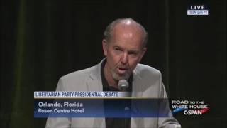 Libertarian National Convention  Libertarian Presidential Debate  CSPAN  05 28 2016 [upl. by Colene428]