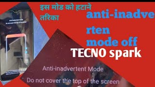 Tecno Spark antiinadverten mode off [upl. by Naresh]