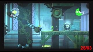 LittleBigPlanet 2  Gripple Grapple  All Prize Bubble Locations  Acing the Level [upl. by Ahseinar]