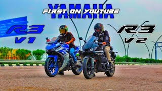 2024 YAMAHA R3 VS YAMAHA R3 BS3😱🔥DRAG RACE  LONG RACE🔥 yamahar3 trending viral viralvideo2024 [upl. by Fanchon104]