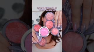 KOSAS Blush Is Life Cheek Swatches 🤩🩷makeup blush swatches kosas beauty [upl. by Menell]