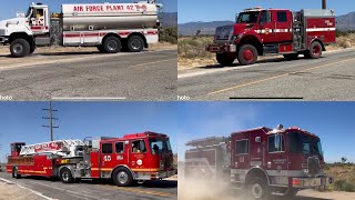 Multi Agency Commercial Fire Response LACoFD Station 92s First Due [upl. by Drahsar]