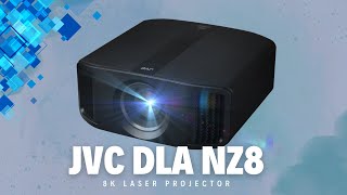 JVC DLA NZ8  premium grade 8K laser home theatre projector [upl. by Holna378]