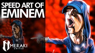 EMINEM CARICATURE  SPEED ART [upl. by Ianahs478]