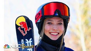 Teenager Eileen Gu stomps first ever double cork 1440 at Steamboat Freeski Big Air  NBC Sports [upl. by Lienahs]