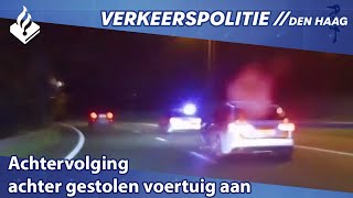 Achtervolging achter gestolen auto samen met de LE High speed chase [upl. by Edrei859]