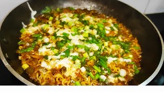 Yippee noodles with cheese😋 extra spicy 🔥 recipe यिप्पी नूडल्स कैसे बनाये in hindi11 [upl. by Akela]