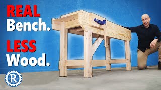 The Minimum Timber Bench  Start woodworking for less [upl. by Nodnnarb]