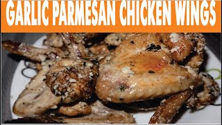 Garlic Parmesan Chicken Wings Recipe by CookinGee [upl. by Olette]