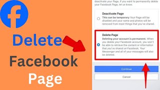 How to Delete Facebook Page2024Fulll Guide [upl. by Elizabet]