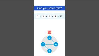 Connect Numbers Puzzle 172 shorts mathtest [upl. by Ardnasirhc690]