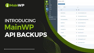 Reintroducing MainWP API Backups  coming in Version 5 [upl. by Sale128]