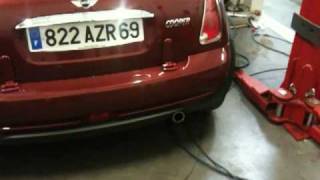 MINI COOPER Cab Modified Exhaust  TRACSERVICESFR [upl. by Rich]