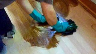 Hardwood Floor Stain Application Chapel Hill NC Full Version [upl. by Nnylrahc743]