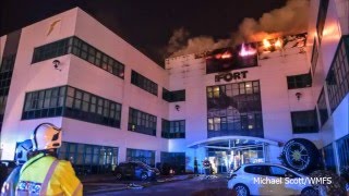 Tyre Fort Fire  Birmingham 18022016  Helmet Cam [upl. by Ithsav]